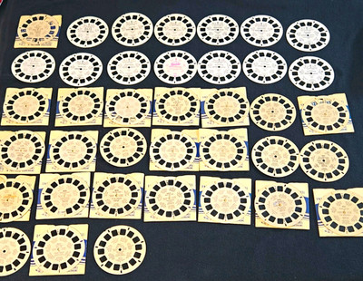 Vintage View-Master Reel Lot 1940s-1950s Sawyer's Disney Alice Wonderland Lion K