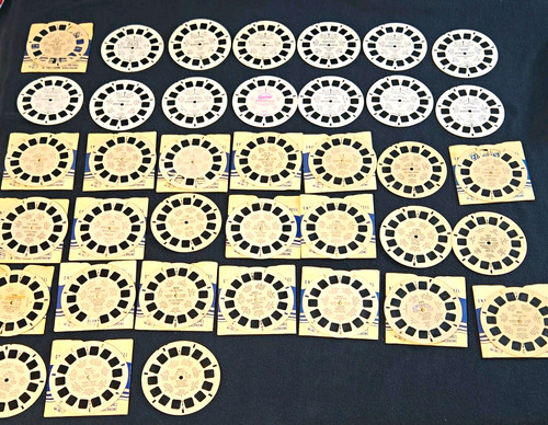 Vintage View-Master Reel Lot 1940s-1950s Sawyer's Disney Alice Wonderland Lion K