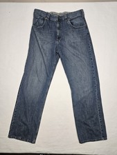 Wrangler Vintage Jeans Mens 36x34 Straight Leg Blue Denim