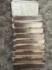 A-Mark 1981 Vintage Stacker 1 oz .999 Silver Bar Beautiful 10 Bars
