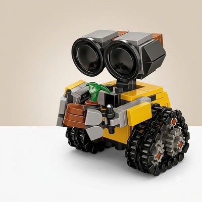 Mini Roboter Bausteine Kit: Wall-E inspiriert Zum Selbermachen Modell Spielzeug, 200+ Teile Kreativ