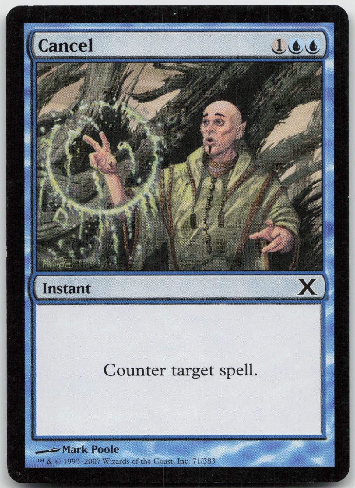 Cancel 71 Common 10th Edition Magic: The Gathering Near Mint