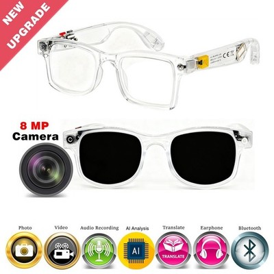 Smart Glasses   AI Camera, Bluetooth Calls, Voice Assistant, HD Video