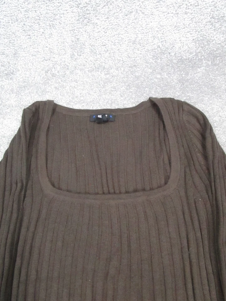 Vestido suéter Paige para mujer pequeño marrón tejido Foto 2 de 4