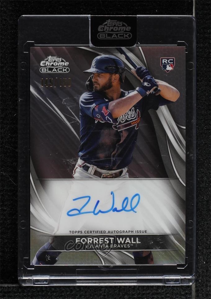 2024 Topps Chrome Black Auto Refractor 145/150 Forrest Wall #CBA-FW Auto 0v33