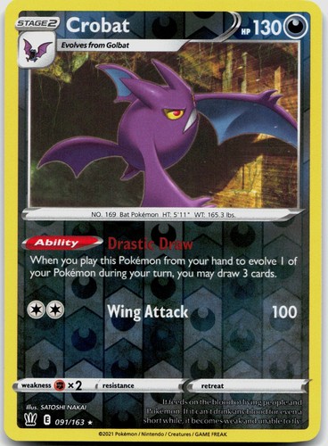 Crobat 091/163 SWSH05: Battle Styles POKEMON TCG Holo Rare