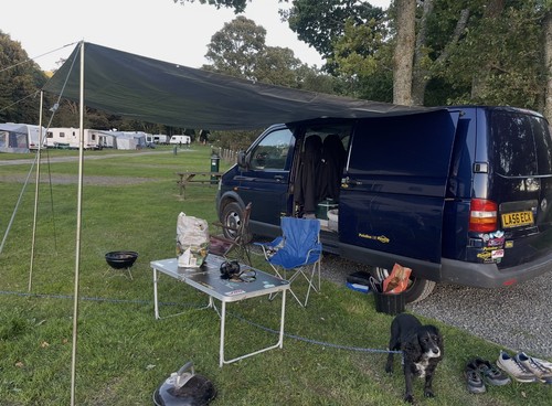 Home made tarpaulin Sun Canopy Awning Set VW Camper Van Motorhome Camper Car