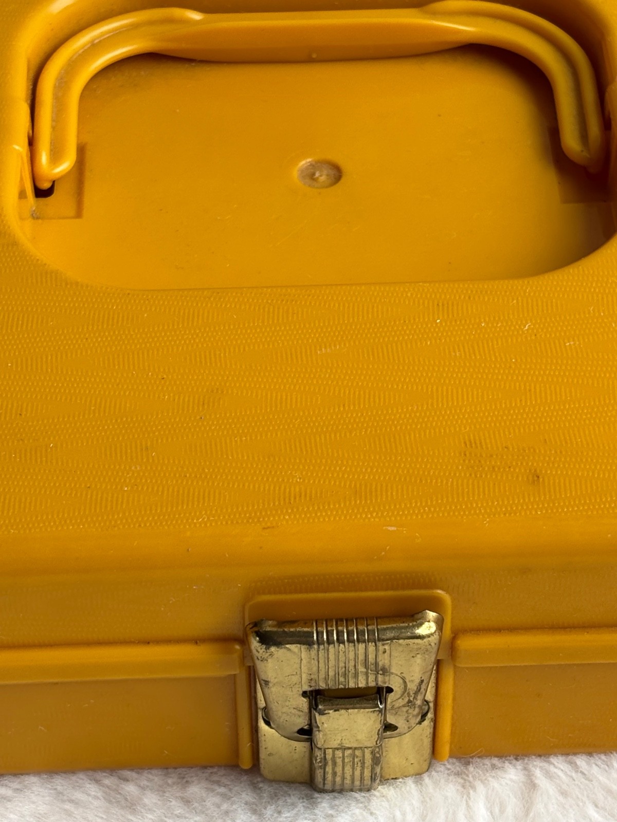 Wilson MFG Sewing Box Plastic Portable Spool Keeper Orange Vintage