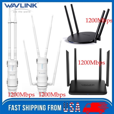 1200Mbps Dual Band Wi-Fi Router Outdoor Indoor Wi-Fi Range Extender Access Point