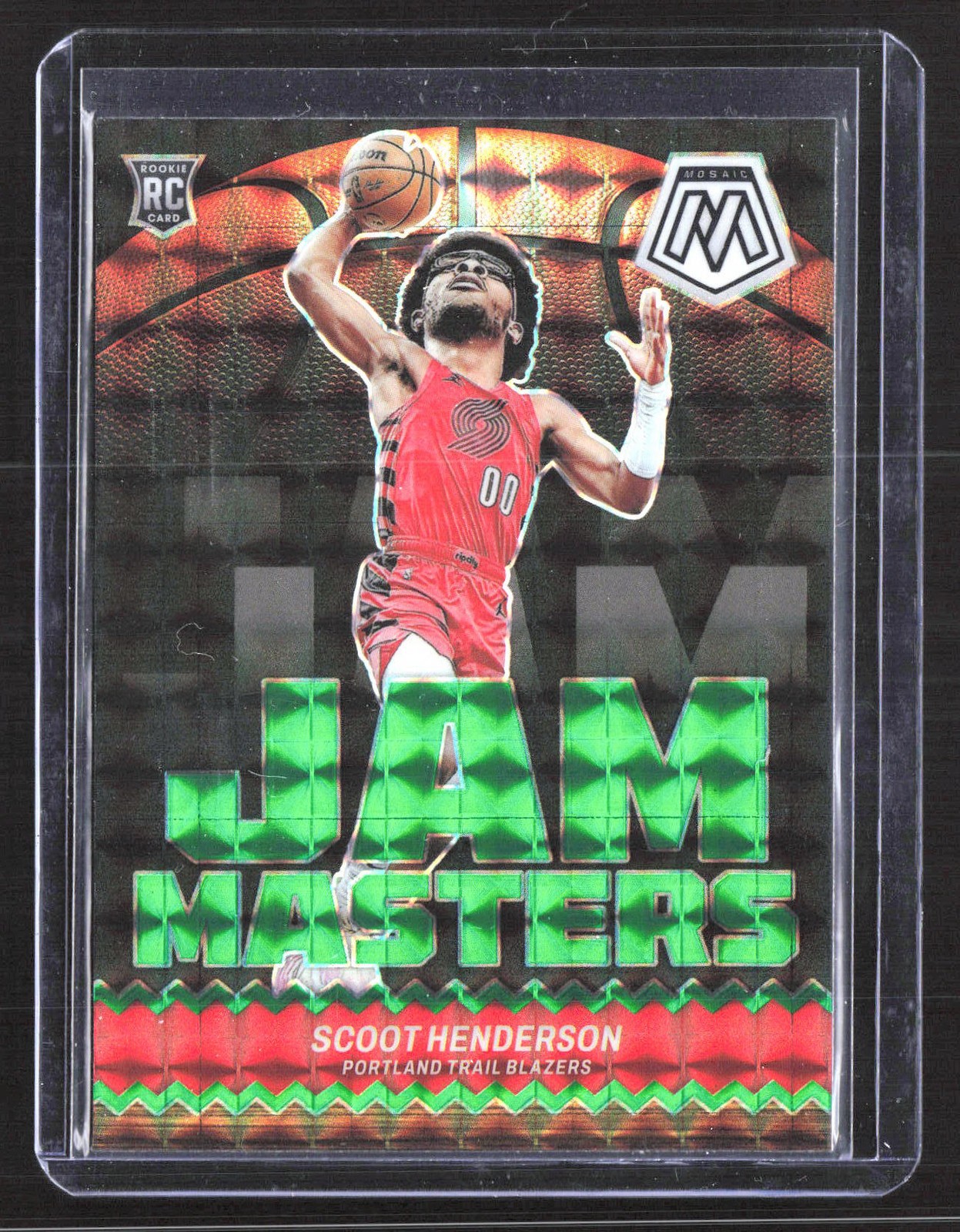 2023-24 Panini Mosaic #13 Scoot Henderson Jam Masters Green Rookie RO84