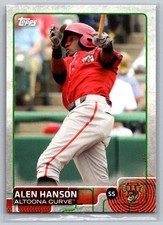 Alen Hanson 198 2015 Topps Pro Debut Altoona Curve Card