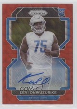 2021 Panini Prizm Rookie Red Wave 132/149 Levi Onwuzurike #423 Auto 8em