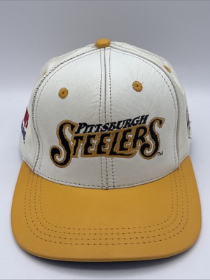 Vintage Pittsburgh Steelers NFL Branded Genuine Leather Snapback