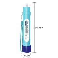 Reusable Versatile Travel-Friendly Long-Lasting Mini Water Purifier Filter Straw