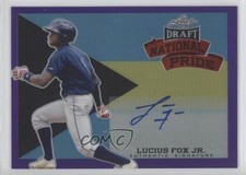 2015 Leaf Metal Draft National Pride Purple Prismatic 9/15 Lucius Fox Auto 0b0