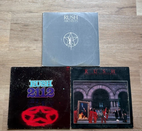 RUSH 3LP Lot: Archives (Triple Record), 2112, Moving Pictures READ DESCRIPTION!