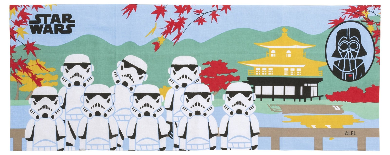 Star Wars Japanese Tenugui Cotton Towel Autumn Memories Limited Edition