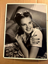 Judy Garland Extremely Rare Early Autographed Oversize 10/13 Photo 40s