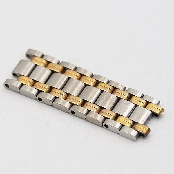 Gucci 8 Link Ladies Watch Belt Band Bracelet Parts Silver and Gold 11mm used - Image 2 of 3