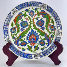 Lindos Keramik Hand Made Decorative Art Ceramic Plate Wall Hanging Rodos  Greece