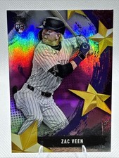 2025 Topps Update Zac Veen RC Pink Foil Stars Of MLB #SMLB-69 Colorado Rockies
