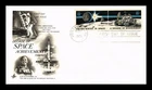 DR JIM STAMPS US COVER DECADE OF SPACE ACHIEVEMENT FDC SETENANT SCOTT 1435B