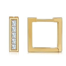 14K Gold Plated Huggie Earrings for Women 14K Gold Plated, Small Hoop Earrings f