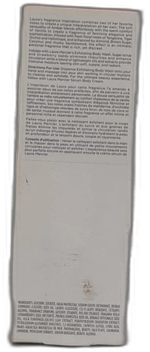 Jabón corporal exfoliante Laura Mercier, exfoliante de semillas de fresa y azúcar con infusión Foto 2 de 4