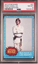 1977 STAR WARS #57 MARK HAMILL AS LUKE SKYWALKER ROOKIE💥PSA 8💥