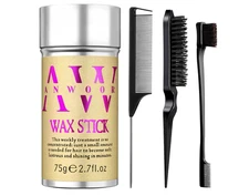 4Pcs Edge Brush Slick Back Hair Stick, Hair Wax Stick for Flyaways, Slick Back H