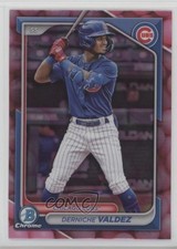 2024 Bowman Draft Chrome Bubble Gum Refractor Derniche Valdez #BDC-188 1o7b