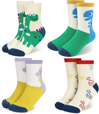 4-Pairs Merino Wool Christmas Kids Socks - Thickened Winter Warm Cotton Socks, C