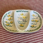 Stangl Ducky Dinner Divided Plate Kiddieware Redware Pottery 1958 Vintage