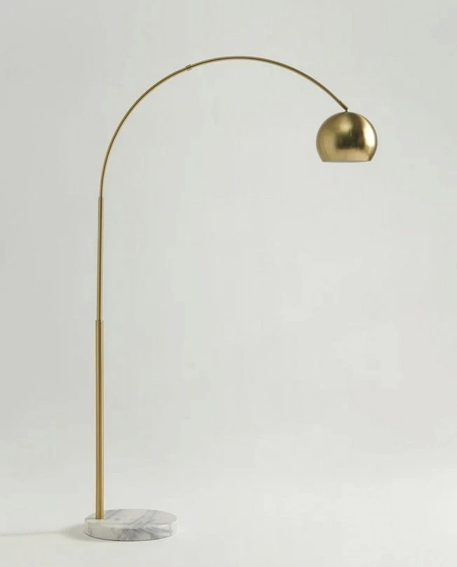 Brightech FL-OLVA-BRS 75-inch Olivia LED Floor Lamp - Antique Brass