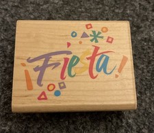 Posh Impressions Rubber Stamp Festive Fiesta Stampede Z510E