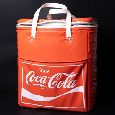 Coca Cola Kühltasche - 1970er Isobag mit Tragegriffen und Reißverschluss