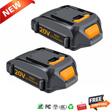 2pack For WORX 20V MAX Extend Lithium Battery 20 Volt WA3520 WA3525 WA3575 WG155