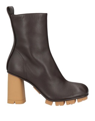 Bottega Veneta - Women - Leather Ankle boots - Dark brown