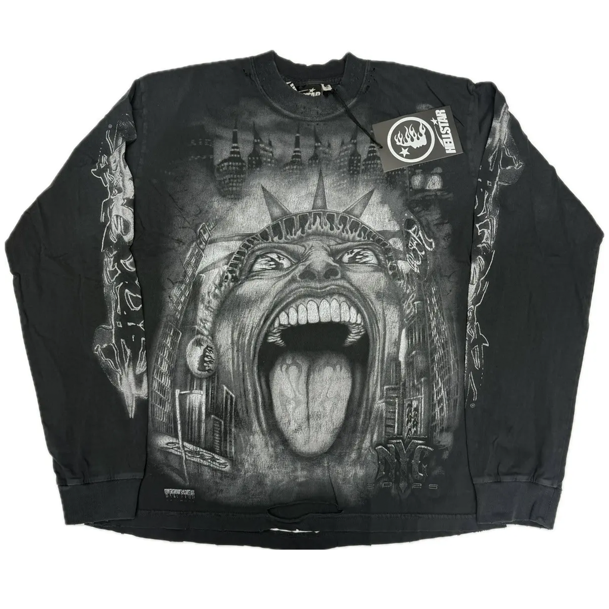 Hellstar Liberty Long Sleeve T-Shirt | eBay