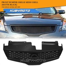 Front Bumper Center Grille Mesh Grill Cover For Nissan Altima 2007-2009 Matte