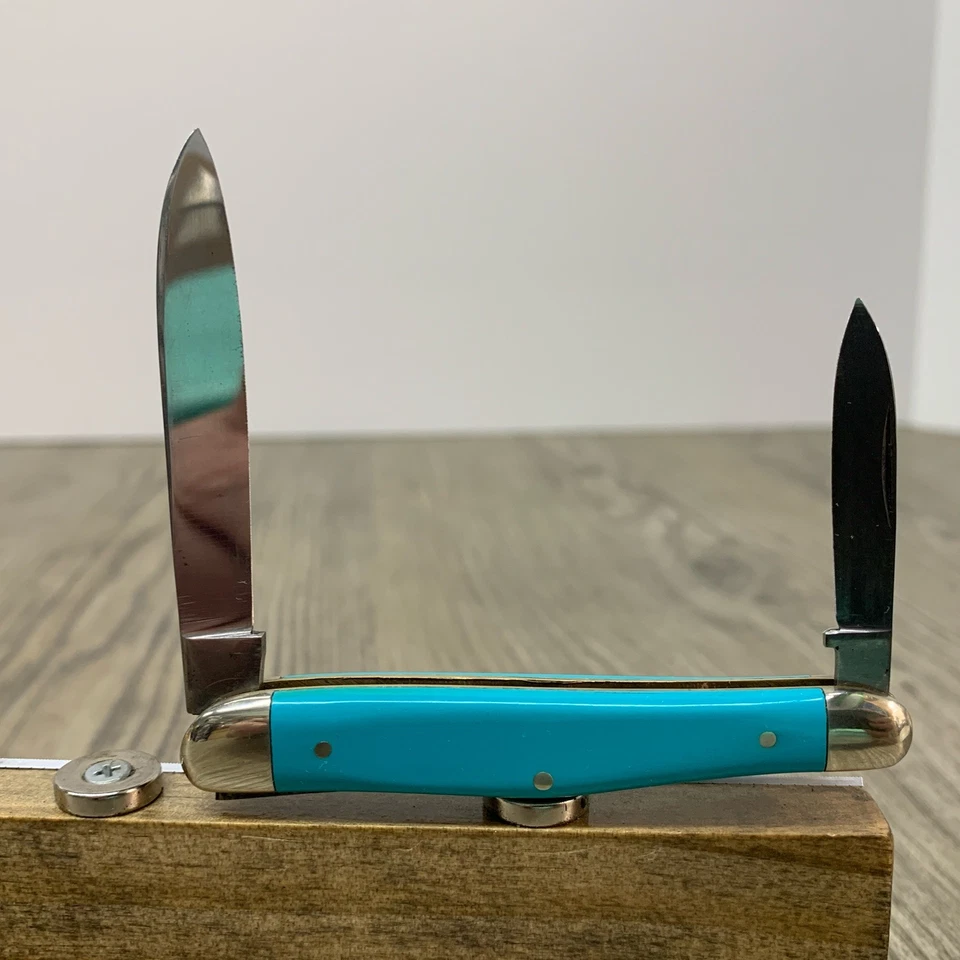 Cuchillo pluma Carl Schlieper ojo alemán Kentucky escudo azul 2 hojas (111) Foto 2 de 4