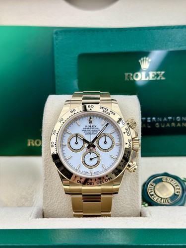 Rolex Daytona 40 White/White Index Oyster 2026 Unworn 126508