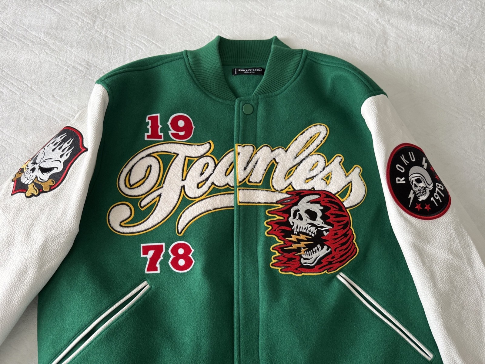 Roku Studio Green Varsity Jacket Men’s L - second product detail image