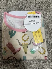Little Sleepies Pink Rodeo Size 12/14 Pajama Set Short Sleeve New In Package