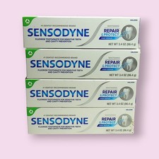 4 x Sensodyne Mint Repair + Protect Toothpaste for Sensitive Teeth, 3.4 oz. 1.31 per gallon