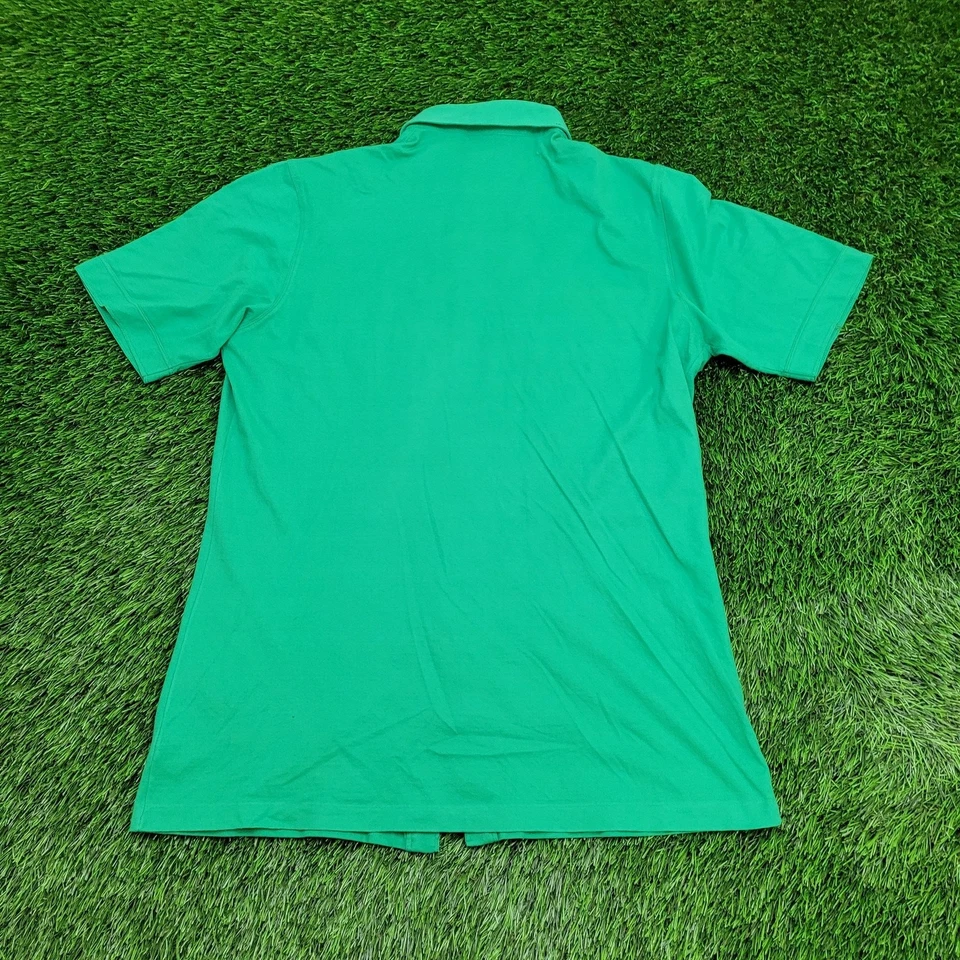 Camisa Vintage Años 80 Jantzen Disco Hippie Botón S/M 19x30 Verde Foto 2 de 4