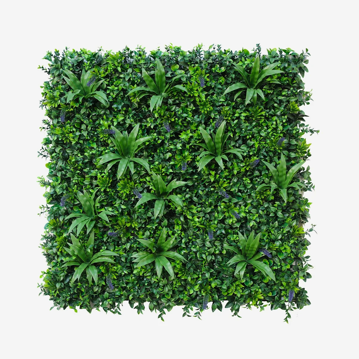 Haie artificielle réaliste Farnuk 100x100cm pour supprimer le vis-à-vis de clôture