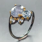 Jewellery Natural Tanzanite Ring 925 Sterling Silver Size 6.25 /R461552