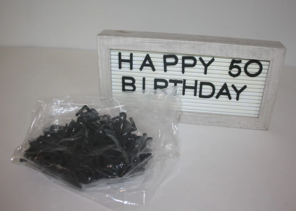 Message Bulletin Board Plaque Letters Number Symbols 10X5" - Image 4 of 4