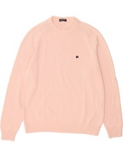 LERROS Mens Crew Neck Jumper Sweater Large Pink Cotton BP14
